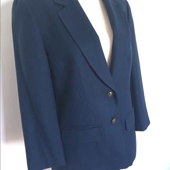 Matching Pendleton Navy Wool Pant Suit Size 8 - Picture 3 of 8